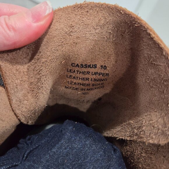 *EUC* Black Freebird by Steven Cassius Knee High Distressed Boots, Size 10 - Picture 10 of 10